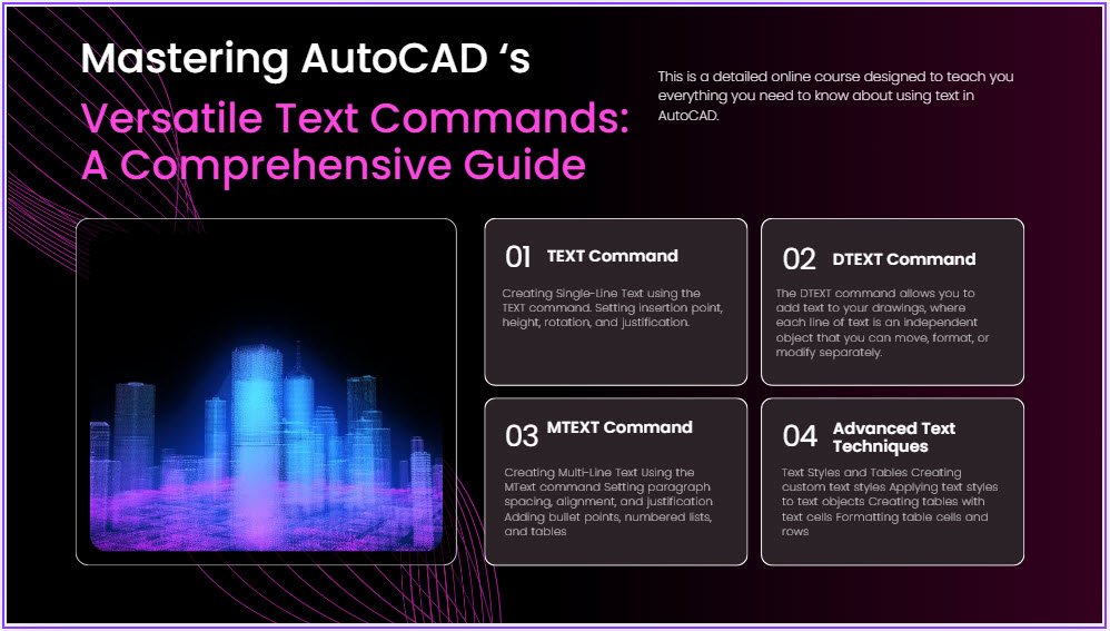 Mastering AutoCAD’s Versatile Text Commands: A Comprehensive Guide