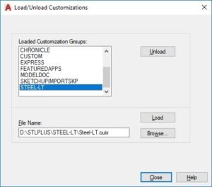 lt steel shapes dialog